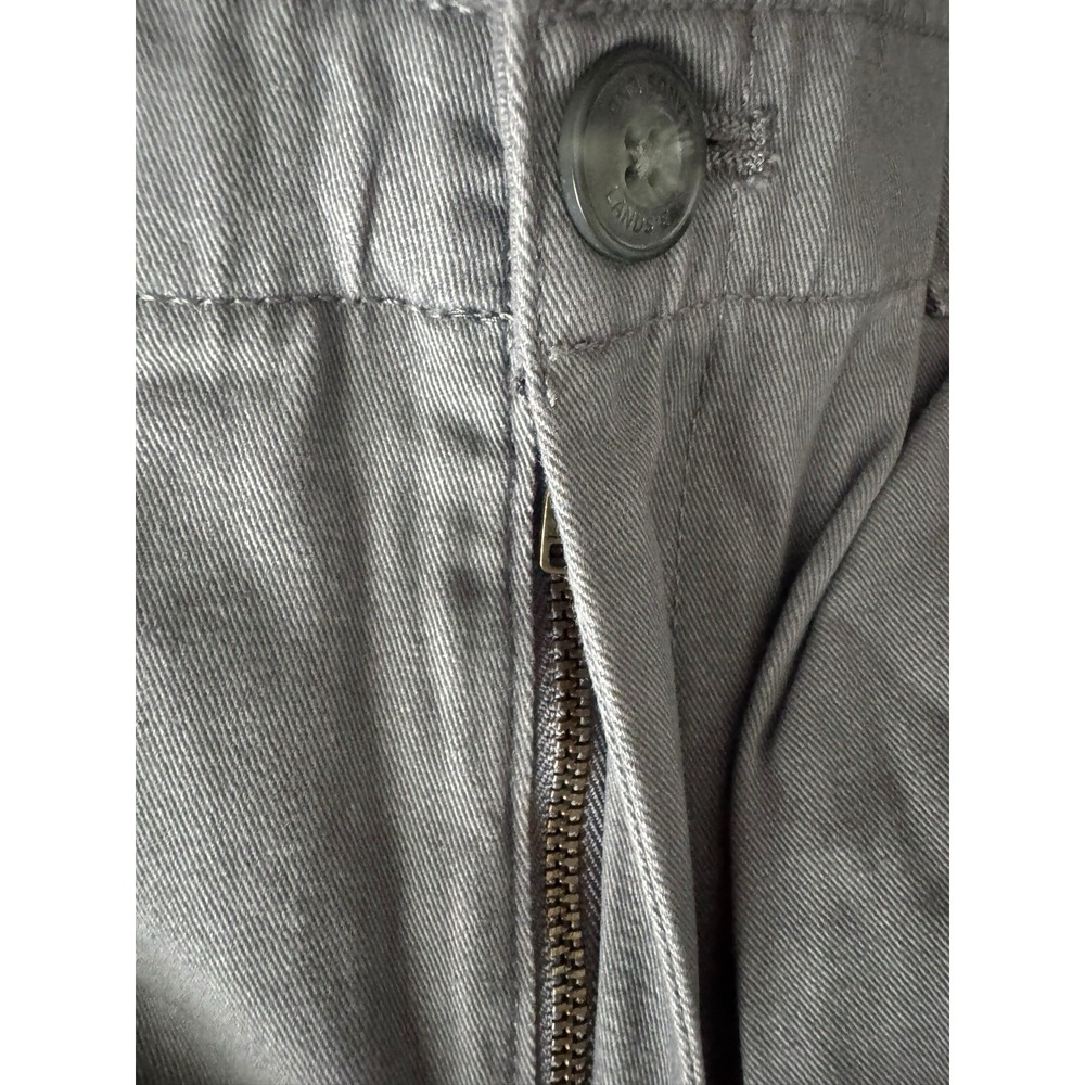 NWT Lands' End Boy's School Uniform Chino Shorts Cadet Gray 20H Plain Front - Picture 2 of 6